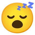 faccina con bocca aperta + faccina che dorme