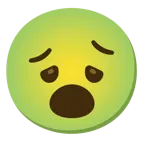 faccina con bocca aperta + faccina nauseata