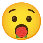 faccina sorpresa + rosa