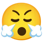 faccina sorpresa + faccina che sbuffa