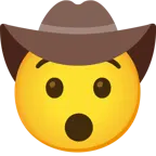 faccina sorpresa + faccina con cappello da cowboy