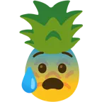 faccina sudata in ansia + ananas