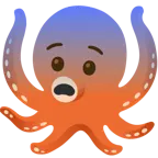 faccina sudata in ansia + polpo