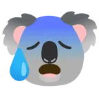 faccina sudata in ansia + koala