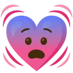 faccina sudata in ansia + cuore che batte