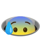 faccina sudata in ansia + buco