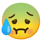 faccina sudata in ansia + faccina nauseata