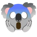 faccina terrorizzata + koala