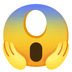 faccina terrorizzata + occhio