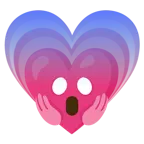 faccina terrorizzata + cuore che cresce
