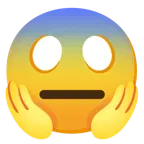 faccina terrorizzata + faccina neutra