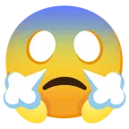 faccina terrorizzata + faccina che sbuffa