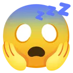 faccina terrorizzata + faccina che dorme