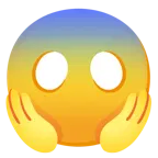 faccina terrorizzata + faccina senza bocca