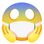 faccina terrorizzata + faccina con mascherina