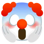 faccina terrorizzata + faccina pagliaccio