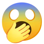 faccina terrorizzata + faccina che sbadiglia