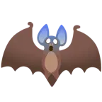 faccina terrorizzata + pipistrello