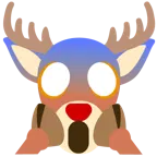 faccina terrorizzata + cervo