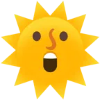 faccina stupita + faccina sole