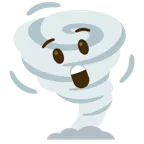 faccina stupita + tornado