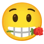 faccina stupita + rosa