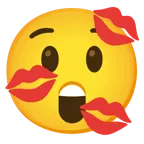 faccina stupita + impronta della bocca