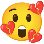 faccina stupita + cuore infranto