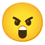 faccina stupita + faccina arrabbiata