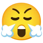 faccina stupita + faccina che sbuffa