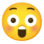faccina stupita + faccina imbarazzata