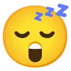 faccina stupita + faccina che dorme
