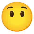 faccina stupita + faccina senza bocca