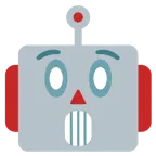 faccina stupita + faccina di robot