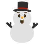faccina stupita + pupazzo di neve senza neve