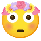 faccina imbarazzata + tulipano