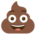 faccina imbarazzata + cacca