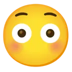 faccina imbarazzata + faccina senza bocca