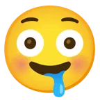 faccina imbarazzata + faccina che sbava