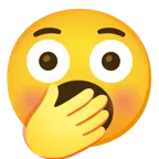 faccina imbarazzata + faccina che sbadiglia