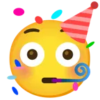 faccina imbarazzata + faccina che festeggia