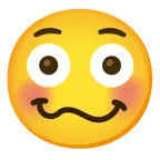 faccina imbarazzata + faccina stordita