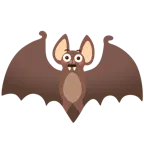 faccina imbarazzata + pipistrello