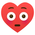 faccina imbarazzata + cuori