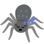 sleeping face + spider
