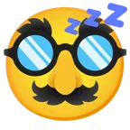 sleeping face + disguised face