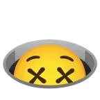 faccina frastornata + buco