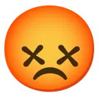 faccina frastornata + faccina accigliata