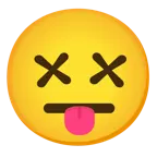 face with crossed-out eyes + face with crossed-out eyes