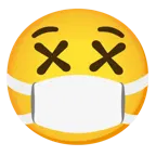 faccina frastornata + faccina con mascherina